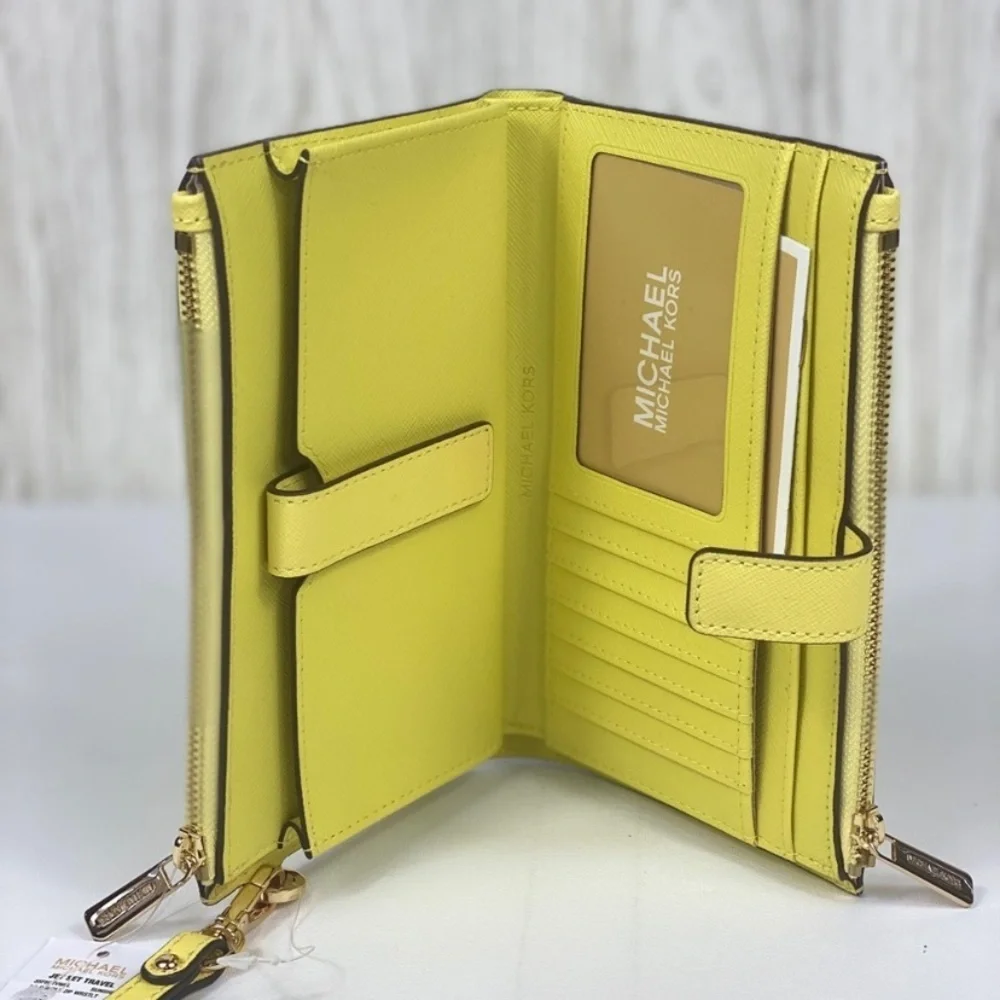 Michael Kors DoubleZip Wallet Wristlet Sunshine